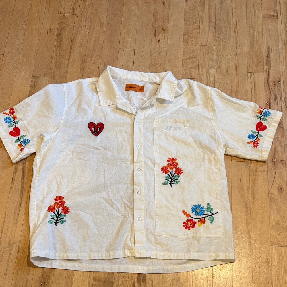 Loiter Oasis Embroidered Button Up Shirt